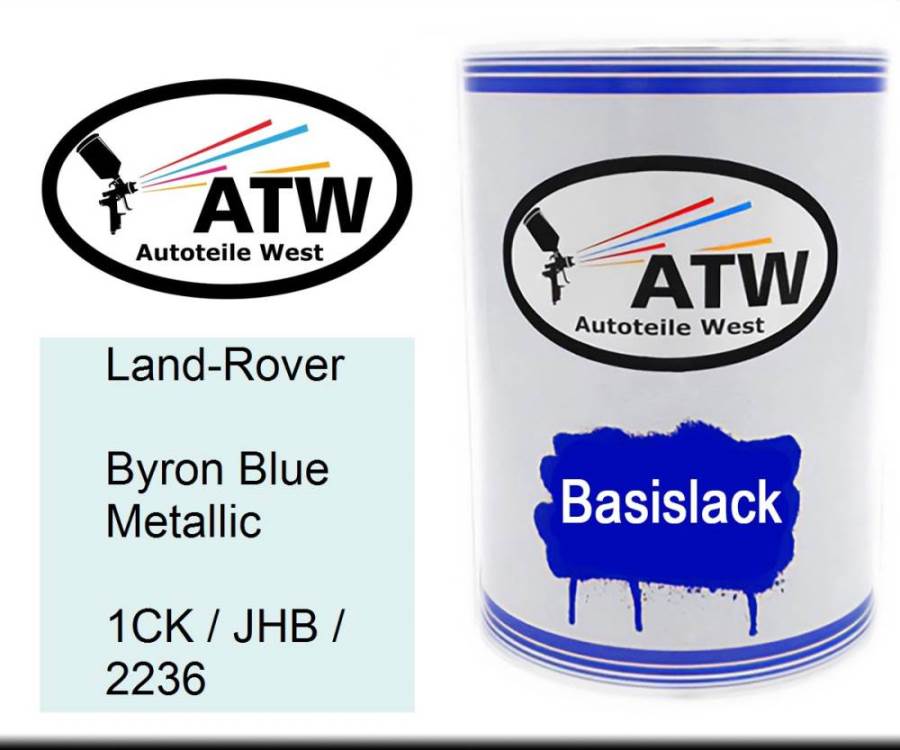 Land-Rover, Byron Blue Metallic, 1CK / JHB / 2236: 500ml Lackdose, von ATW Autoteile West.